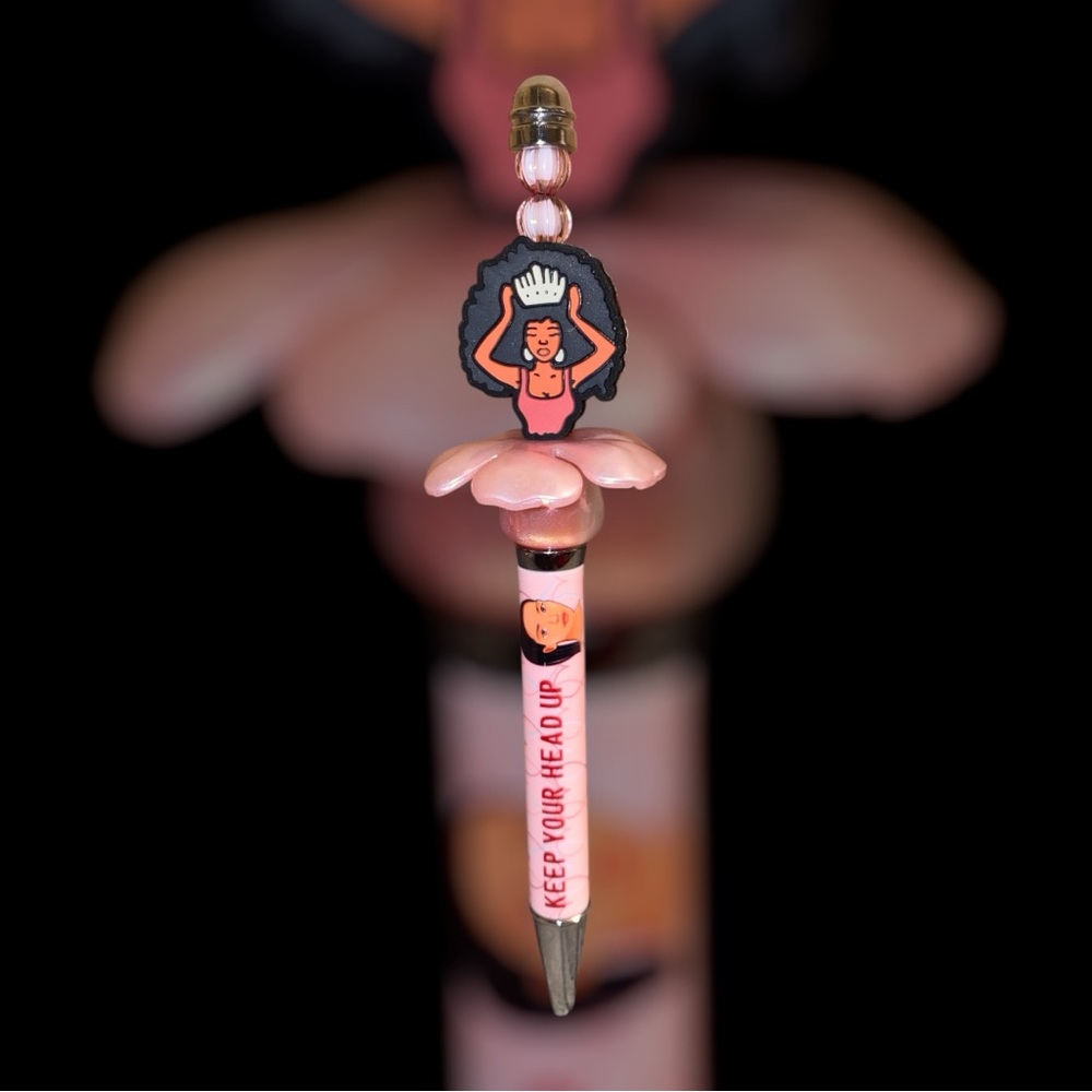 “Keep Your Head Up” Decorative Pen with Inspirational Design